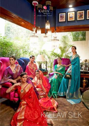 Kallavi Silk By Rajtex Kanjivaram Silk Saree Collection